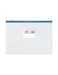 DOSSIER SOBRE DOHE ZIP Fº APAIS. PVC AZU - Pack de 24 unidades